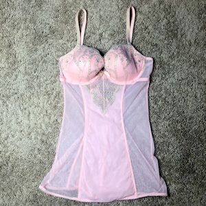 Victoria’s Secret Peach and Gold bling lingerie